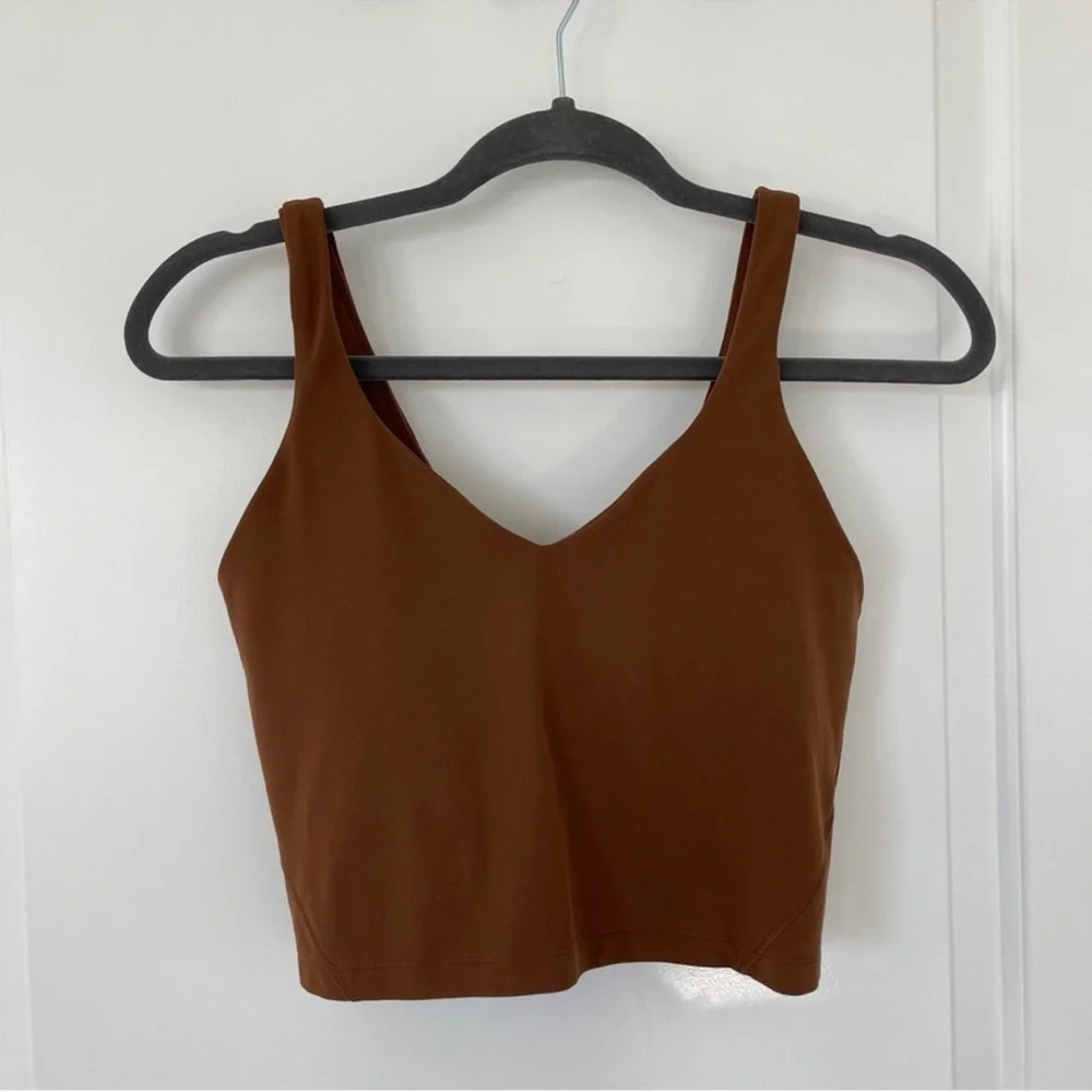 lululemon athletica Brown V‑neck Cropped Tank - Picture 3 of 7